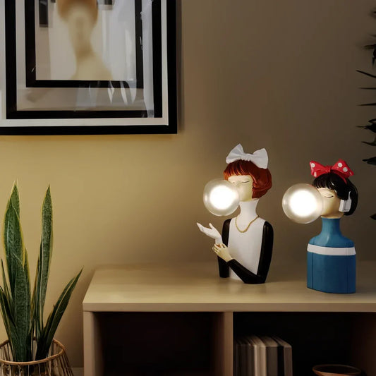 Parisian Bubble Girls - Clear Glass