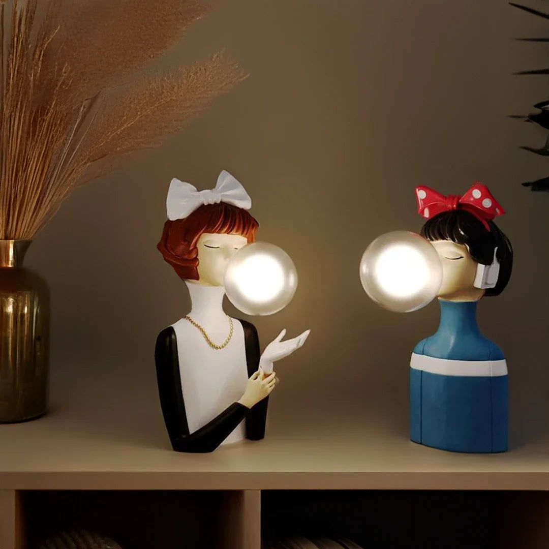 Parisian Bubble Girls - Clear Glass