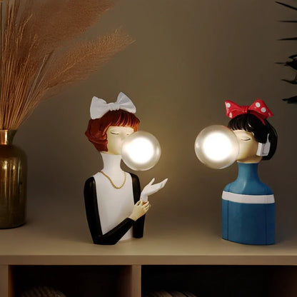 Parisian Bubble Girls - Clear Glass