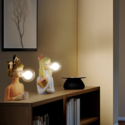 Parisian Bubble Girls - Clear Glass