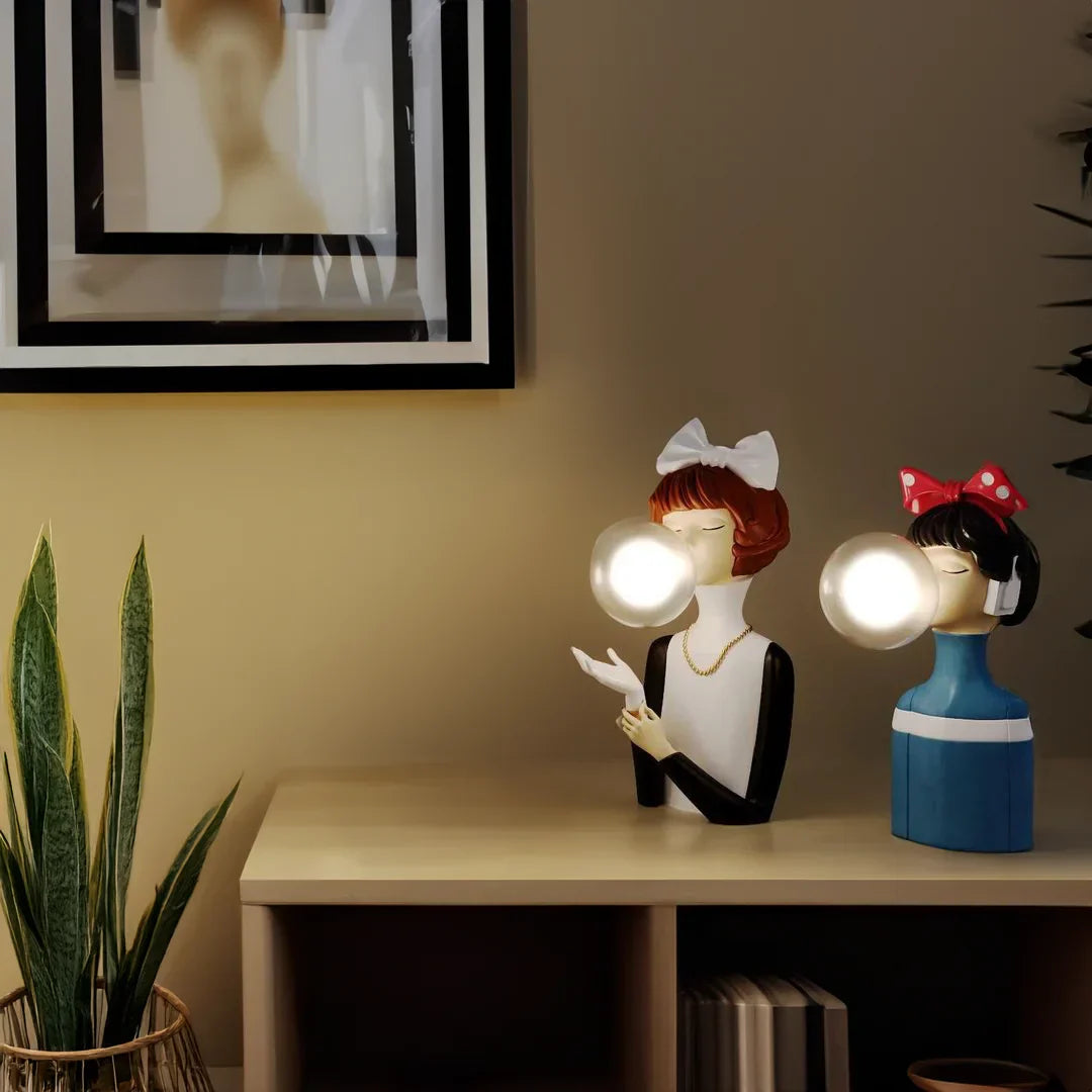 Parisian Bubble Girls - Clear Glass