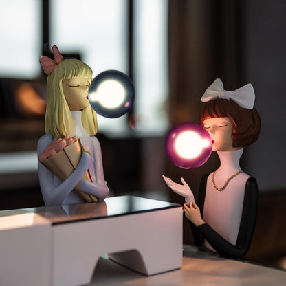 Parisian Bubble Girls - Colored Glass